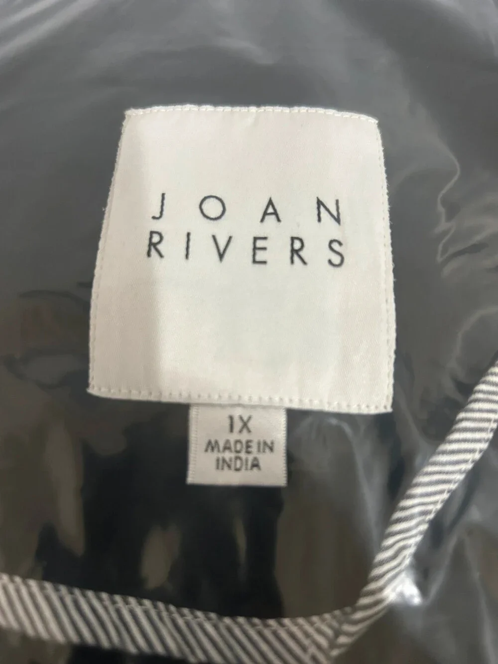 joan rivers signature twill cinched back blazer black size 1x